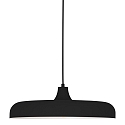 Steinhauer Luminaire � suspension KRISIP Bas, � 1 flamme, plat E27 IP20, noir mat gradable