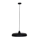 Steinhauer Luminaire � suspension KRISIP Bas, � 1 flamme, plat E27 IP20, noir mat gradable
