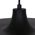 Steinhauer Luminaire � suspension KRISIP Bas, � 1 flamme, plat E27 IP20, noir mat gradable