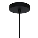 Steinhauer Luminaire � suspension KRISIP Bas, � 1 flamme, plat E27 IP20, noir mat gradable