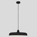 Steinhauer Luminaire � suspension KRISIP Bas, � 1 flamme, plat E27 IP20, noir mat gradable