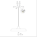 Steinhauer Luminaire � suspension KRISIP Bas, � 1 flamme, plat E27 IP20, noir mat gradable