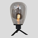 Steinhauer table lamp REFLEXION - Ø 15CM 1 flame, high, with switch, with plug E27 IP20, black matt 