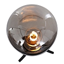 Steinhauer table lamp REFLEXION - Ø 15CM 1 flame, high, with switch, with plug E27 IP20, black matt 