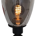 Steinhauer table lamp REFLEXION - Ø 15CM 1 flame, high, with switch, with plug E27 IP20, black matt 