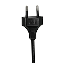 Steinhauer Lampe de table REFLEXION - Ø 14CM à 1 flamme, avec interrupteur, avec prise de courant E27 IP20, noir mat 