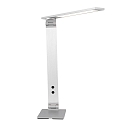 Steinhauer Lampe de table SERENADE rotatif, CCT Switch, inclinable, avec variateur tactile IP20, acier bross� gradable