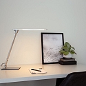 Steinhauer Lampe de table SERENADE rotatif, CCT Switch, inclinable, avec variateur tactile IP20, acier bross� gradable