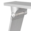 Steinhauer Lampe de table SERENADE rotatif, CCT Switch, inclinable, avec variateur tactile IP20, acier bross� gradable