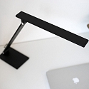 Steinhauer Lampe de table SERENADE rotatif, CCT Switch, inclinable, avec variateur tactile IP20, noir mat gradable