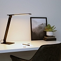 Steinhauer Lampe de table SERENADE rotatif, CCT Switch, inclinable, avec variateur tactile IP20, noir mat gradable