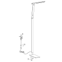 Steinhauer Lampadaire SERENADE CCT Switch, r�glable, avec variateur tactile IP20, noir mat gradable