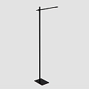 Mexlite Lampadaire STEKK inclinable, avec variateur tactile IP20, noir mat gradable