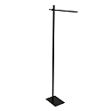 Mexlite Lampadaire STEKK inclinable, avec variateur tactile IP20, noir mat gradable