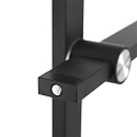 Mexlite Lampadaire STEKK inclinable, avec variateur tactile IP20, noir mat gradable
