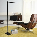 Mexlite Lampadaire STEKK inclinable, avec variateur tactile IP20, noir mat gradable