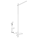 Mexlite Lampadaire STEKK inclinable, avec variateur tactile IP20, noir mat gradable