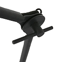 anne light & home Lampe de table KASKET avec interrupteur, avec bras articul�, avec prise de courant E27 IP20, noir mat 