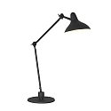 anne light & home Lampe de table KASKET avec interrupteur, avec bras articul�, avec prise de courant E27 IP20, noir mat 