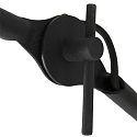 anne light & home Luminaire mural KASKET avec interrupteur, avec bras articul�, avec prise de courant E27 IP20, noir mat 