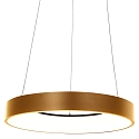 pendant luminaire RINGLEDE - Ø 48CM large, round, direct / indirect IP20, gold dimmable