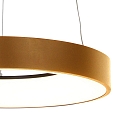 pendant luminaire RINGLEDE - Ø 48CM large, round, direct / indirect IP20, gold dimmable