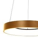 pendant luminaire RINGLEDE - Ø 48CM large, round, direct / indirect IP20, gold dimmable