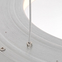Steinhauer pendant luminaire RINGLEDE - � 48CM large, round, direct / indirect IP20, silver brushed dimmable