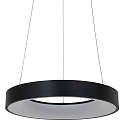 Steinhauer Luminaire � suspension RINGLEDE - � 48CM grand, rond, direct / indirect IP20, noir mat gradable