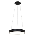 Steinhauer Luminaire � suspension RINGLEDE - � 48CM grand, rond, direct / indirect IP20, noir mat gradable