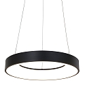 Steinhauer Luminaire � suspension RINGLEDE - � 48CM grand, rond, direct / indirect IP20, noir mat gradable