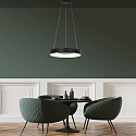 Steinhauer Luminaire � suspension RINGLEDE - � 48CM grand, rond, direct / indirect IP20, noir mat gradable