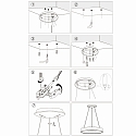 Steinhauer Luminaire � suspension RINGLEDE - � 48CM grand, rond, direct / indirect IP20, noir mat gradable