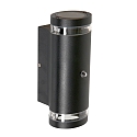 Steinhauer Steinhauer Outdoor wall luminaire, LED, 2 flames, 4W, 2700K, IP54, black