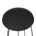 Steinhauer Luminaire � suspension BOLLIQUE 5 flammes E27 IP20, ambre, laiton, noir  gradable