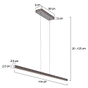 Luminaire � suspension DANSKE Bas, avec variateur tactile IP20