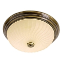 Steinhauer Applique et plafonnier CEILING AND WALL � 1 flamme E27 IP20, bronze, blanche gradable