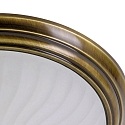 Steinhauer Applique et plafonnier CEILING AND WALL � 1 flamme E27 IP20, bronze, blanche gradable