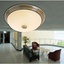 Steinhauer Applique et plafonnier CEILING AND WALL � 1 flamme E27 IP20, bronze, blanche gradable