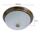 Steinhauer Applique et plafonnier CEILING AND WALL � 1 flamme E27 IP20, bronze, blanche gradable