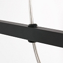 Mexlite Luminaire à suspension BUCKLEY 4 flammes, avec tablette E27 IP20, noir mat gradable
