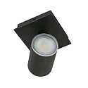 Spot POINTS NOIRS à 1 flamme, cylindrique, réglable GU10 IP44, noir mat gradable