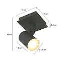 Steinhauer Steinhauer Spot POINT NOIRS LED, 1 flame, GU10, black