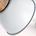 Mexlite Luminaire de plafond GEARWOOD 3 flammes, rond, réglable E27 IP20, bois, antique gradable