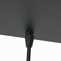 Steinhauer Luminaire à suspension REFLEXION 5 flammes, angulaire, langue, réglable E27 IP20, noir mat gradable