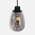 Steinhauer Luminaire à suspension REFLEXION 5 flammes, angulaire, langue, réglable E27 IP20, noir mat gradable