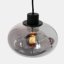 Steinhauer Luminaire à suspension REFLEXION 5 flammes, angulaire, langue, réglable E27 IP20, noir mat gradable