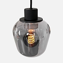 Steinhauer Luminaire à suspension REFLEXION 3 flammes, rond, réglable E27 IP20, noir mat gradable