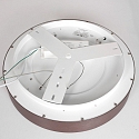 Steinhauer ceiling luminaire RINGLEDE 1 flame IP20, bronze dimmable