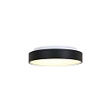 Steinhauer Luminaire de plafond RINGLEDE - � 30CM petit, rond, direct / indirect IP20, noir mat gradable